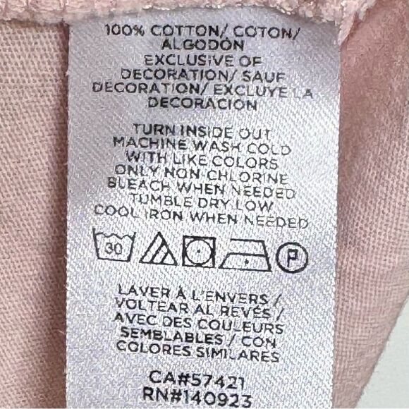 Lou & Grey Short Sleeve Spring Fling Softserve Pink Oversized Pocket Tee. Small. - Picture 7 of 8